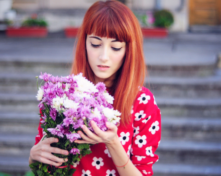 The floral sweater